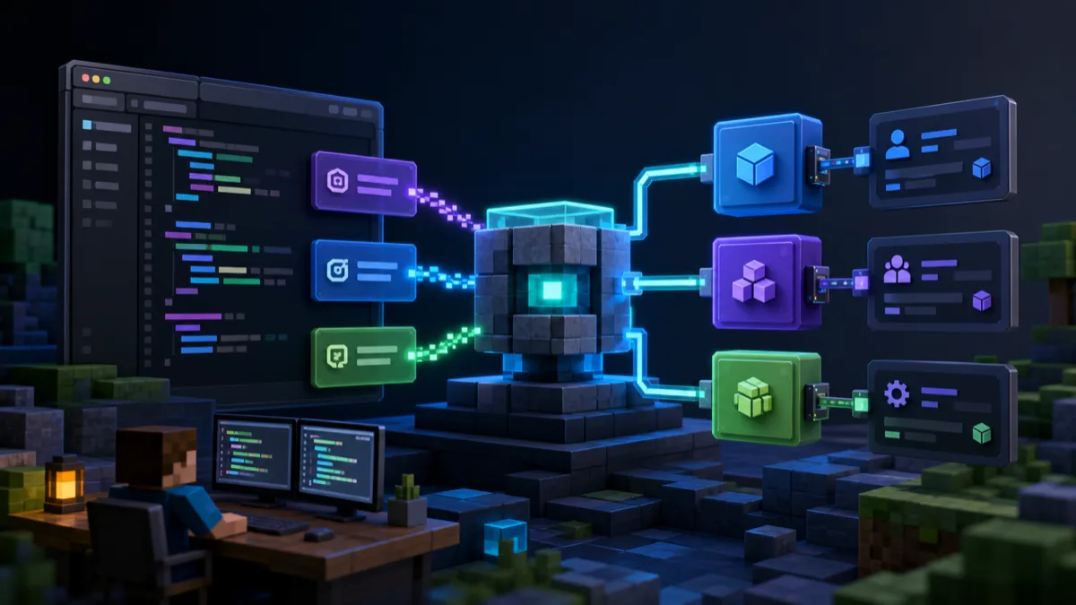 Gate developer API modules connected to a proxy core